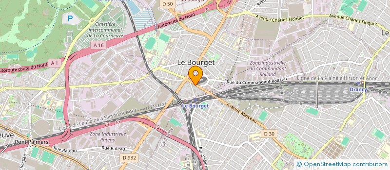 localisation de l'entreprise GAILLON BTP à LE BOURGET