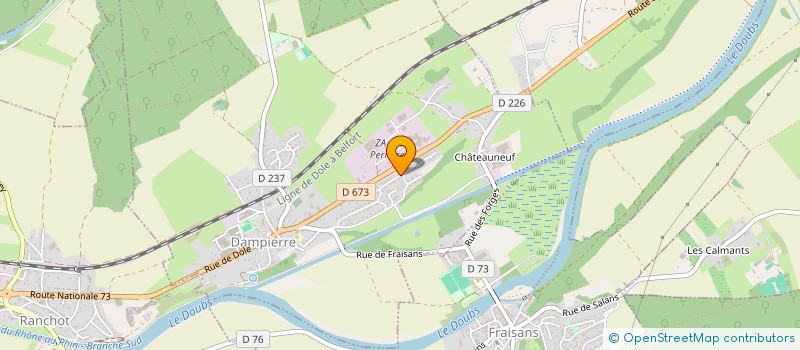 localisation de l'entreprise GAILLOT BMX TEAM  DAMPIERRE