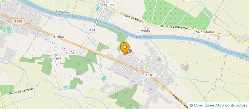 localisation de l'entreprise GAILLOU  ORGUEIL