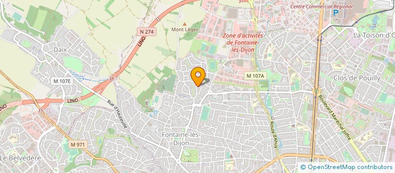 localisation de l'entreprise GAIN INVEST à FONTAINE-LES-DIJON