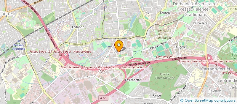 localisation de l'entreprise GAINAKO  PESSAC