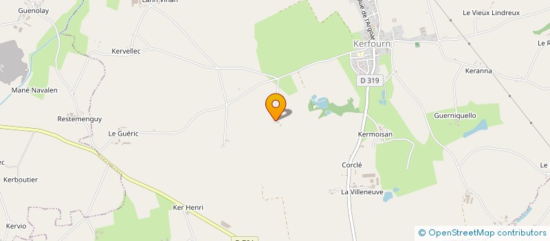 localisation de l'entreprise GAINCHE à KERFOURN