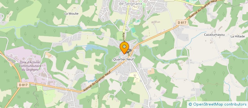 localisation de l'entreprise GAINEKO ETCHEA  SAINT-MARTIN-DE-SEIGNANX