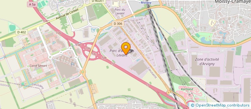 localisation de l'entreprise GAINERIE 91 à LIEUSAINT