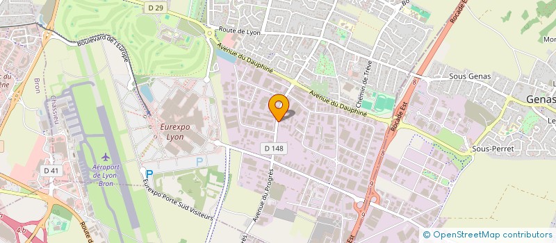 localisation de l'entreprise GAINERIE ELYSEE  CHASSIEU