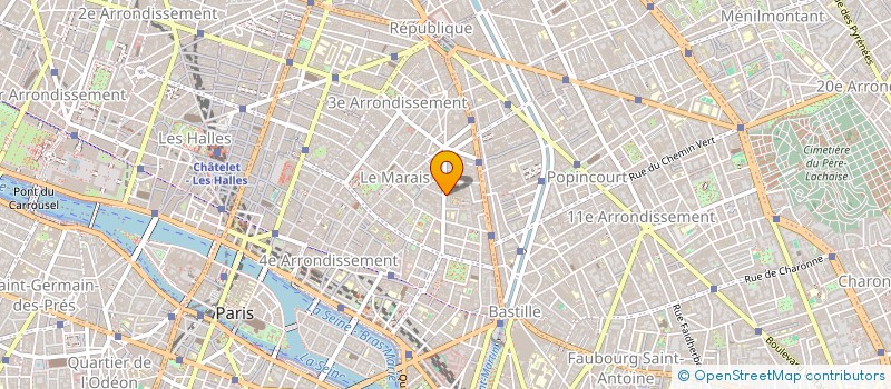 localisation de l'entreprise GAINERIE TURENNE à PARIS