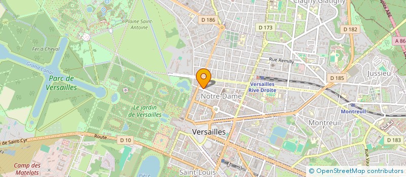 localisation de l'entreprise GAINEXO à VERSAILLES