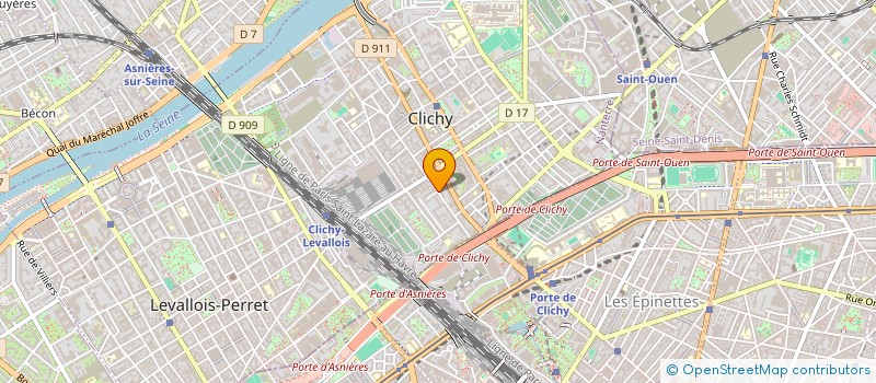 localisation de l'entreprise GAINS à CLICHY
