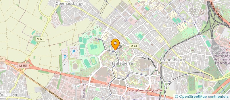 localisation de l'entreprise GAINZ à STRASBOURG