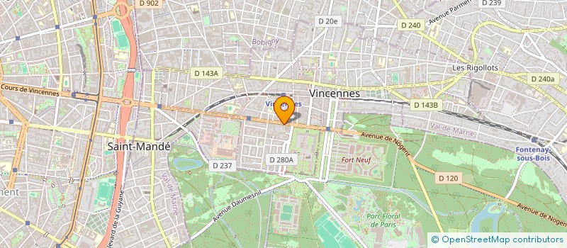 localisation de l'entreprise GAION à VINCENNES