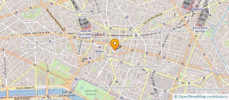 localisation de l'entreprise GAIRHOTELLERIE EURL  PARIS