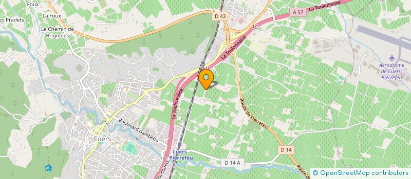 localisation de l'entreprise GAIROIRD  CUERS