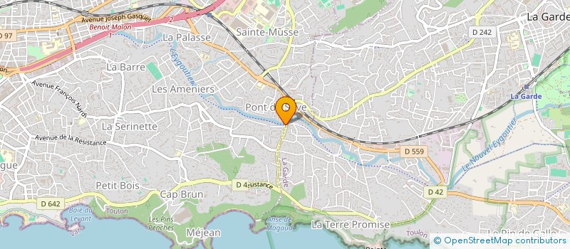 localisation de l'entreprise GAIS LOISIRS JEUNESSE à TOULON