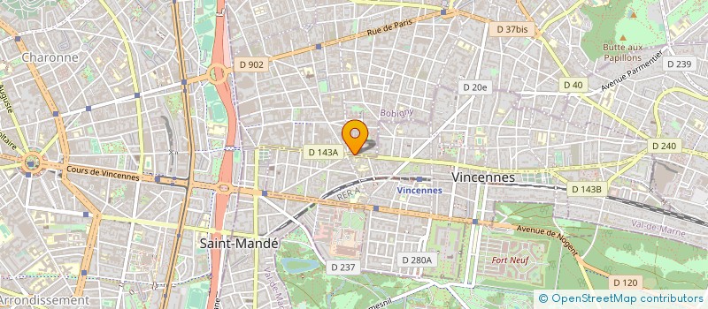 localisation de l'entreprise GAITON-TOUBAL à MONTREUIL