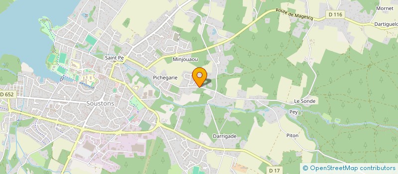 localisation de l'entreprise GAIUS à SOUSTONS