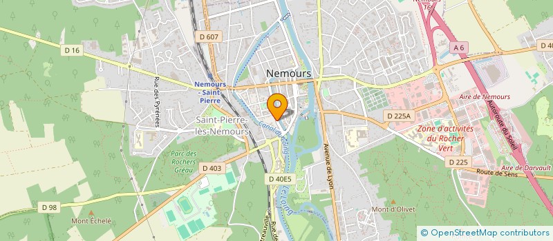 localisation de l'entreprise GAJ  NEMOURS