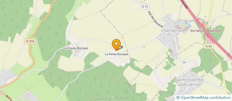 localisation de l'entreprise GAJ  CLEF VALLEE D'EURE