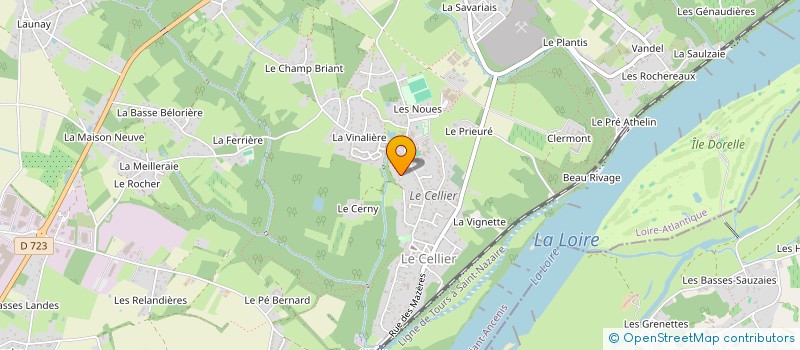 localisation de l'entreprise GAJ INVEST  CELLIER (LE)