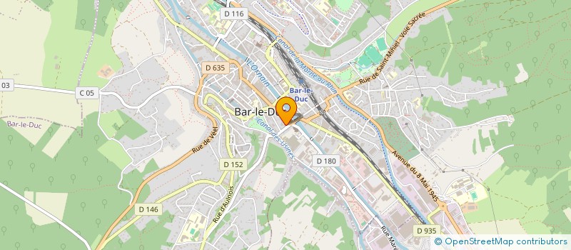 localisation de l'entreprise GAJ SCI à BAR-LE-DUC