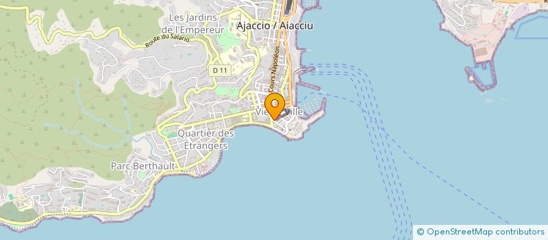 localisation de l'entreprise GAJA à AJACCIO