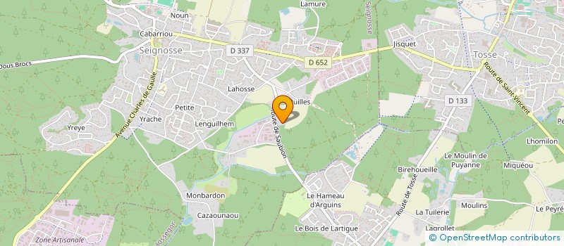 localisation de l'entreprise GAJA  SEIGNOSSE