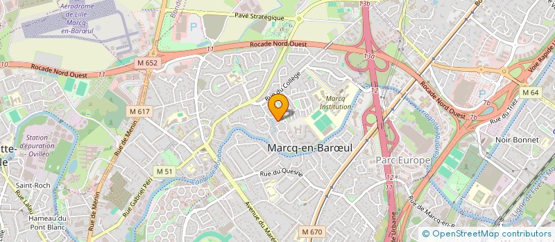 localisation de l'entreprise GAJA CONSEIL à MARCQ-EN-BARŒUL