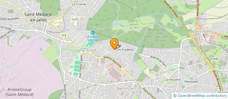 localisation de l'entreprise GAJAC PATRIMOINE  SAINT-MEDARD-EN-JALLES