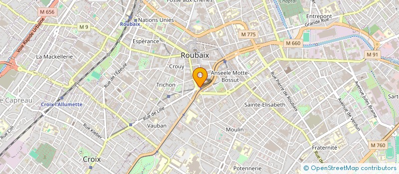 localisation de l'entreprise GAJANSO à ROUBAIX