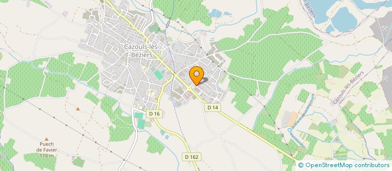 localisation de l'entreprise GAJAVA à CAZOULS-LES-BEZIERS