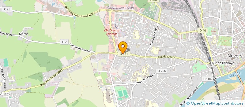 localisation de l'entreprise GAJE à NEVERS