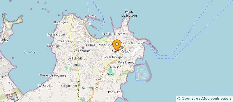 localisation de l'entreprise GAJEMA à ROSCOFF