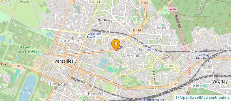 localisation de l'entreprise GAJI à VERSAILLES
