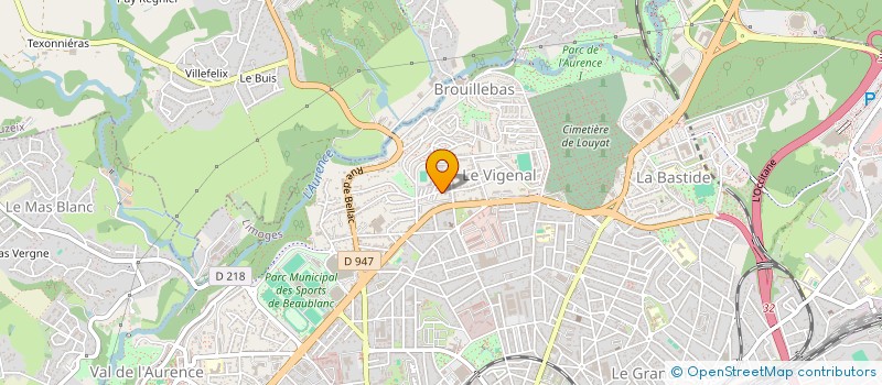 localisation de l'entreprise GAJOLINE à LIMOGES