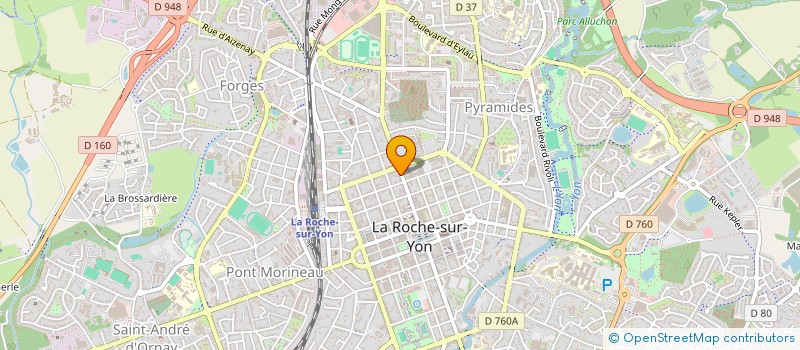 localisation de l'entreprise GAJUEL à LA ROCHE-SUR-YON
