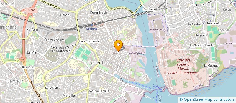 localisation de l'entreprise GAJUSTE  LORIENT