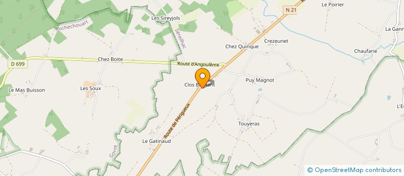 localisation de l'entreprise GAKENO  SEREILHAC