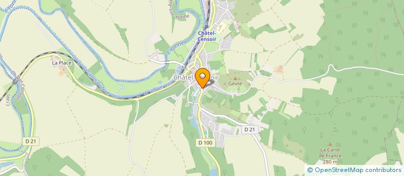 localisation de l'entreprise GAL  CHATEL-CENSOIR