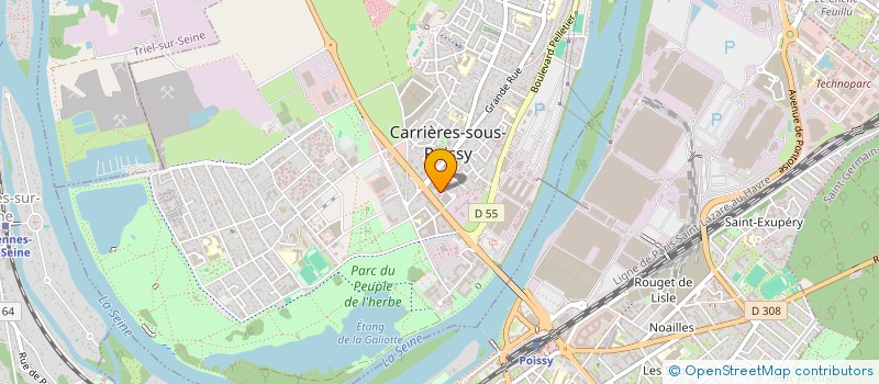 localisation de l'entreprise GAL INTERNATIONAL à CARRIERES-SOUS-POISSY