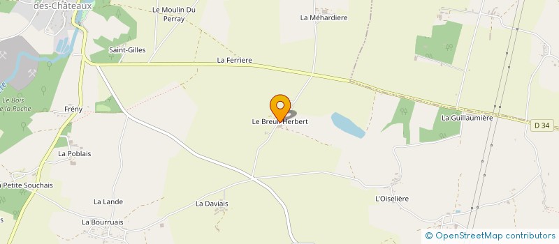 localisation de l'entreprise GAL J.E.P.  SAINT-AUBIN-DES-CHATEAUX