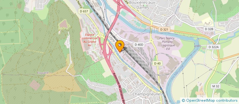 localisation de l'entreprise GAL NANCEIENNE TRAVAUX INDUSTRIE MAINTEN  CHAMPIGNEULLES