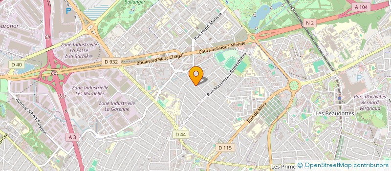 localisation de l'entreprise GAL PEINTURE  AULNAY-SOUS-BOIS