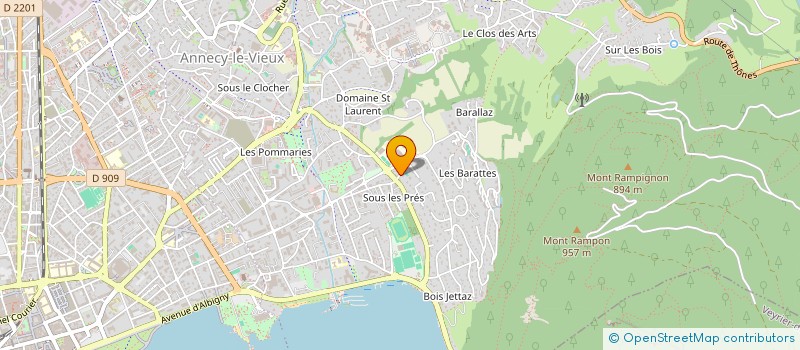 localisation de l'entreprise GALA 5  ANNECY