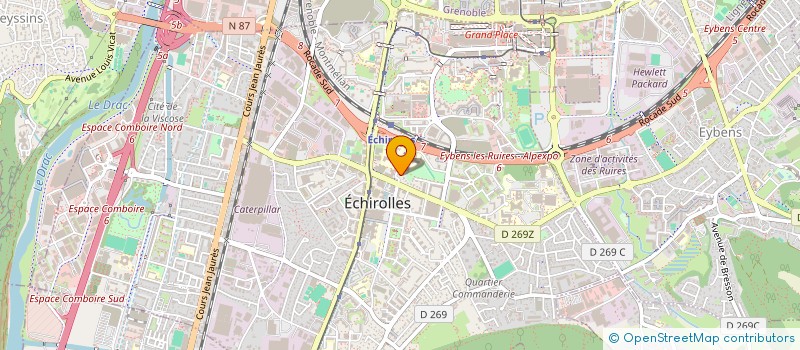 localisation de l'entreprise GALA  ECHIROLLES