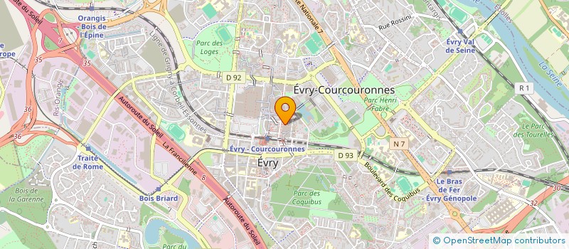 localisation de l'entreprise GALA à EVRY-COURCOURONNES