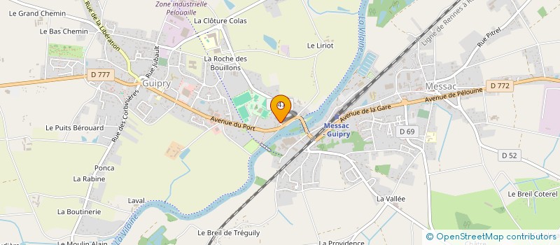 localisation de l'entreprise GALA  GUIPRY-MESSAC