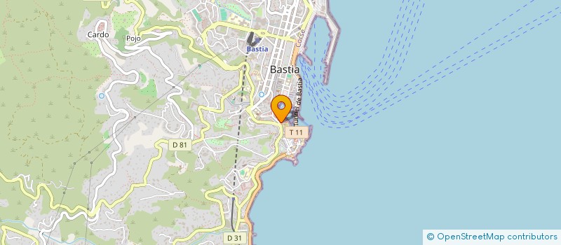localisation de l'entreprise GALA à BASTIA