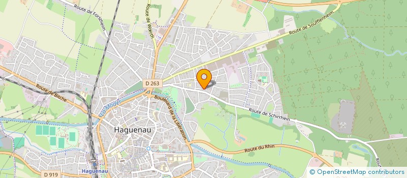 localisation de l'entreprise GALA  HAGUENAU