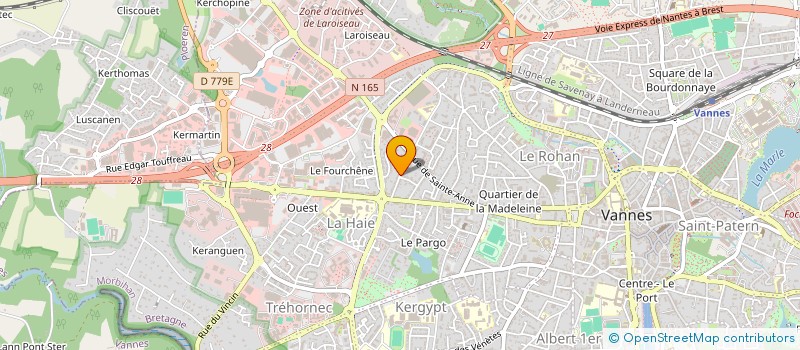 localisation de l'entreprise GALA BEAUTY & NAILS à VANNES