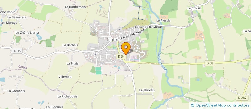 localisation de l'entreprise GALA CREATION  CINTRE