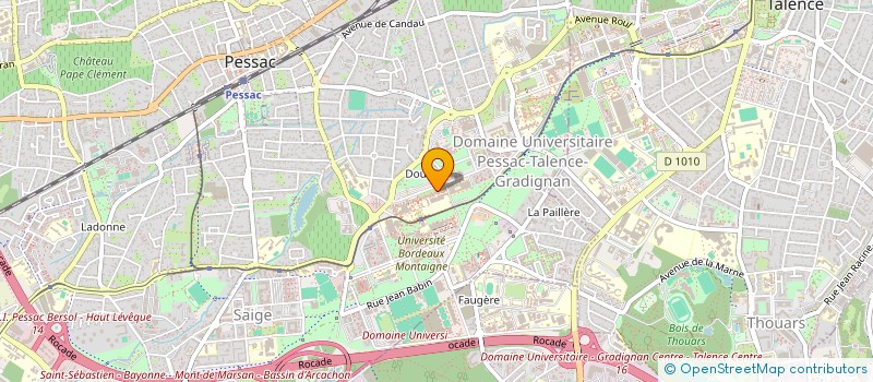 localisation de l'entreprise GALA MONTESQUIEU à PESSAC